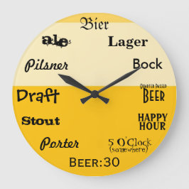 Beer O'Clock Stor Klocka