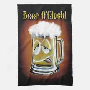 Beer O'klocka! Kökshandduk