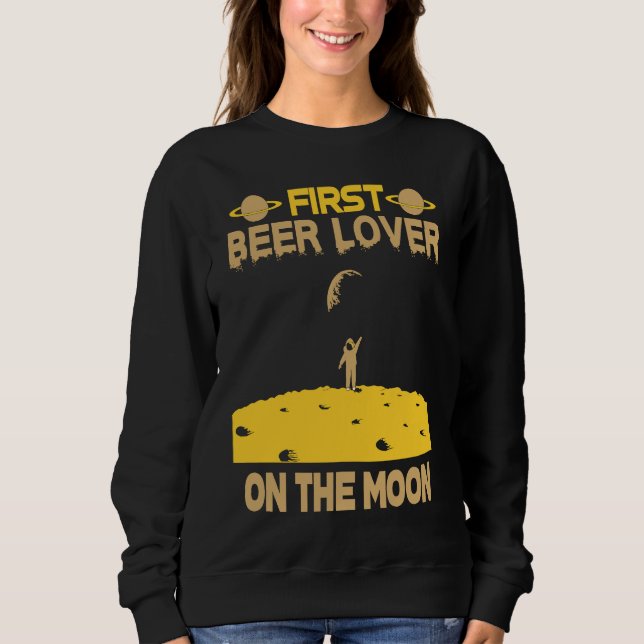Beer On The Moon T Shirt (Framsida)