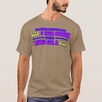 Beer Opinion Funky Worn T Shirt