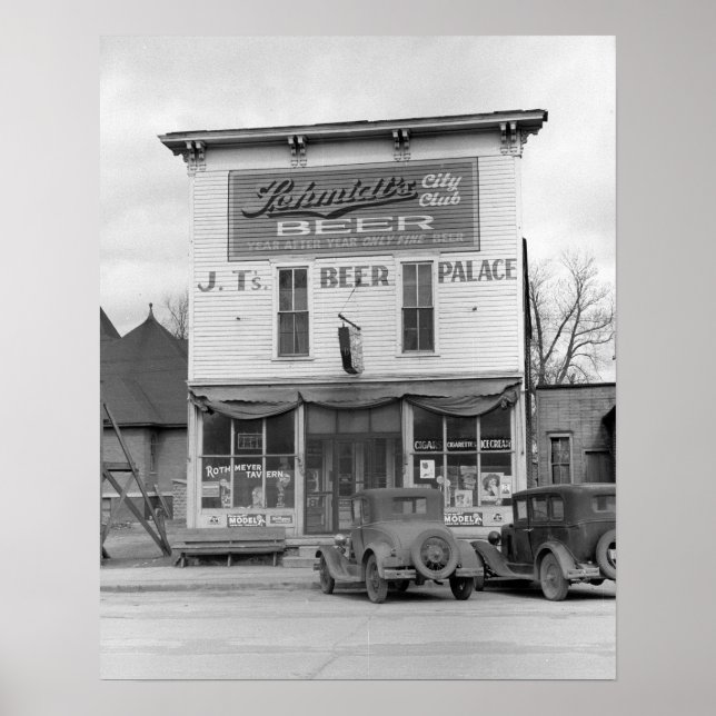Beer Palace Tavern, 1940. Vintage Photo Poster (Framsidan)