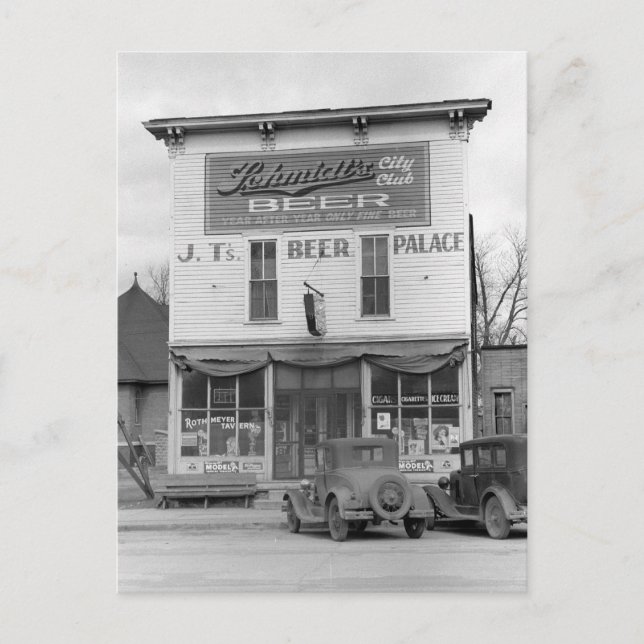 Beer Palace Tavern, 1940 Vykort (Framsida)
