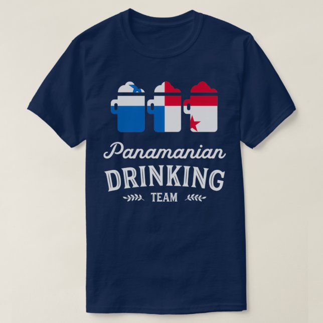 Beer Panama Drinking Team T Shirt (Design framsida)