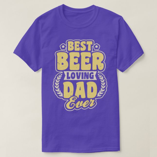 Beer Pappa Shirt Best Beer Loving Pappa Gift T Shirt (Design framsida)