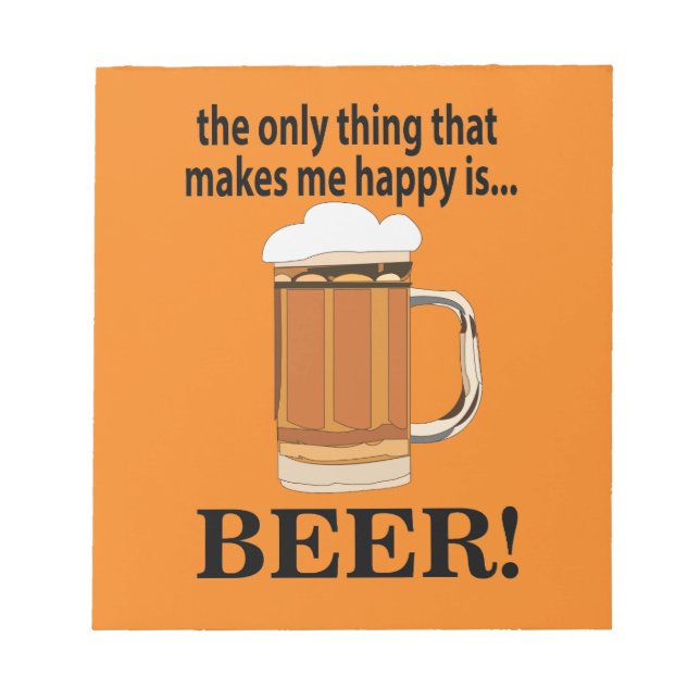 Beer Party drinking öl Anteckningsblock (Framsida)