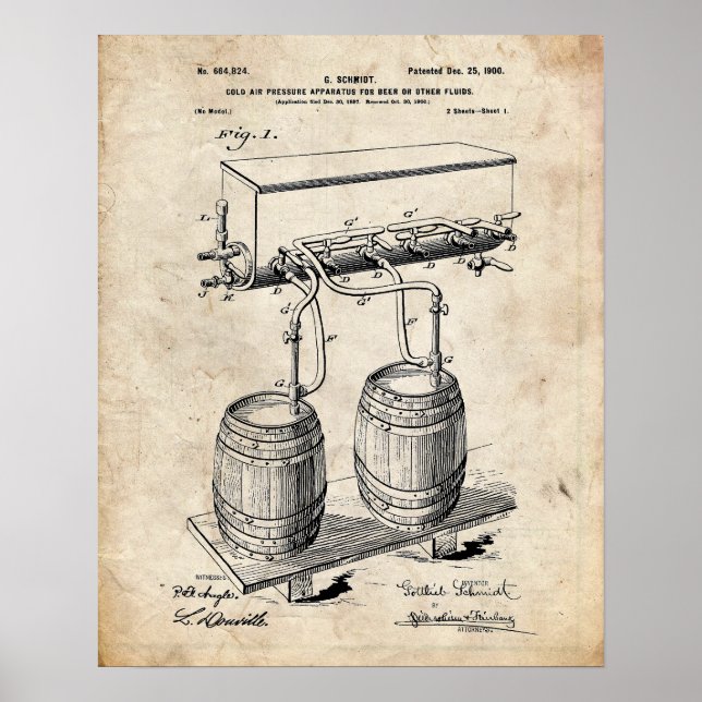 Beer Patent Poster (Framsidan)