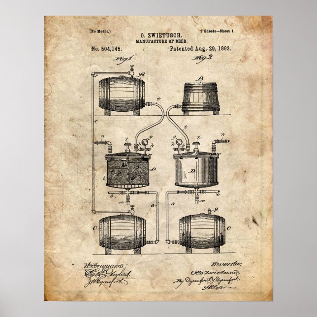 Beer Patent Poster (Framsidan)