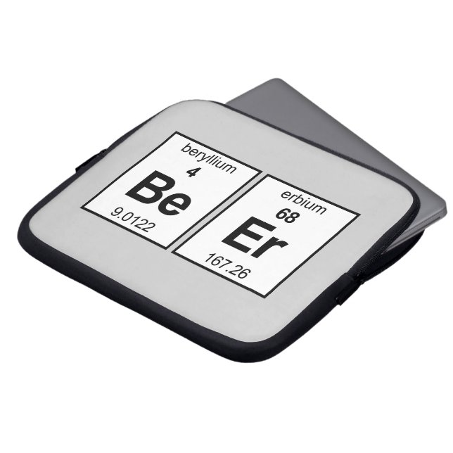 BeEr Periodic Bord Laptop Sleeve (Framsida topp)