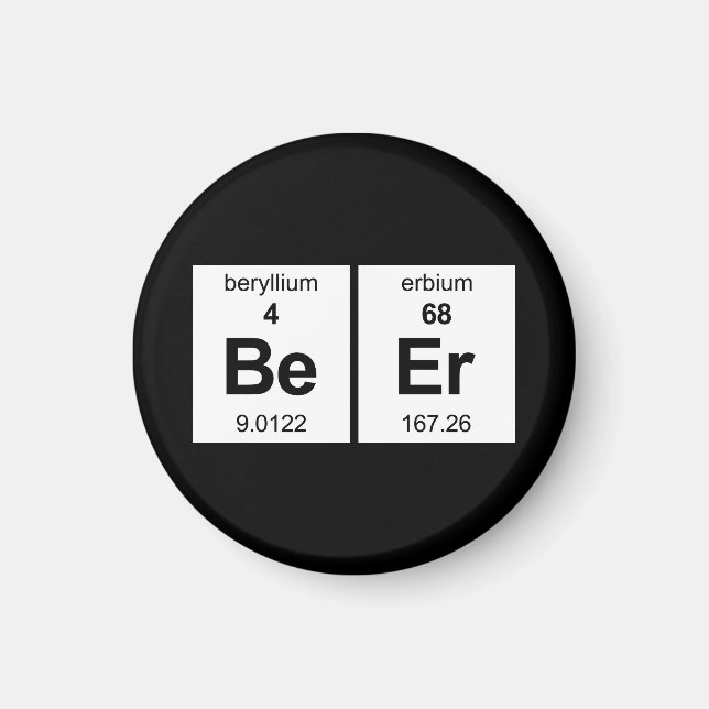 BeEr Periodic Bord Magnet (Framsidan)