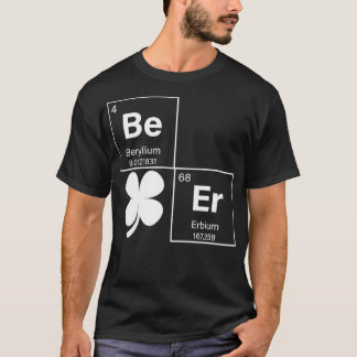 Beer Periodic Bord St patricks day Shamrock Irish T Shirt
