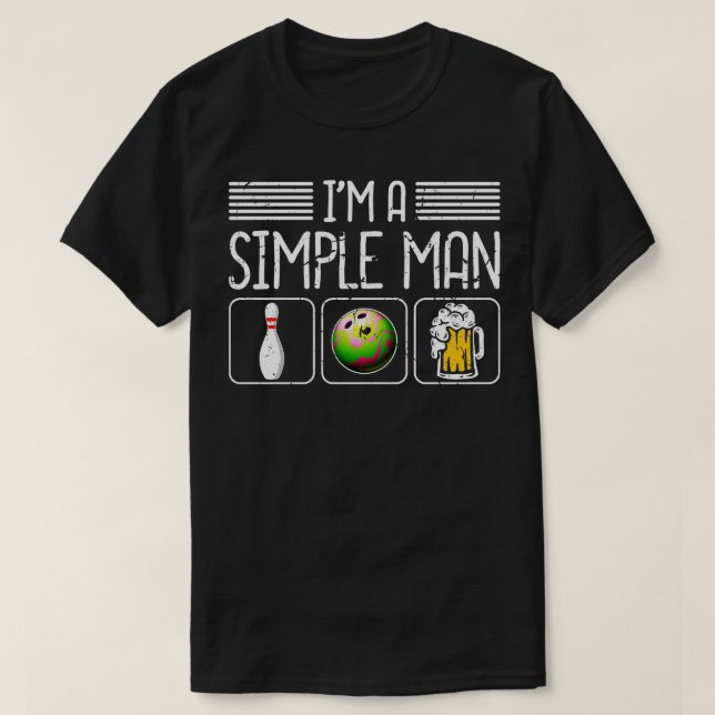 Beer Pin Bowling 1 T Shirt (Design framsida)