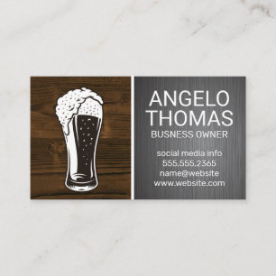 Beer-poäng Trä och Metall Visitkort