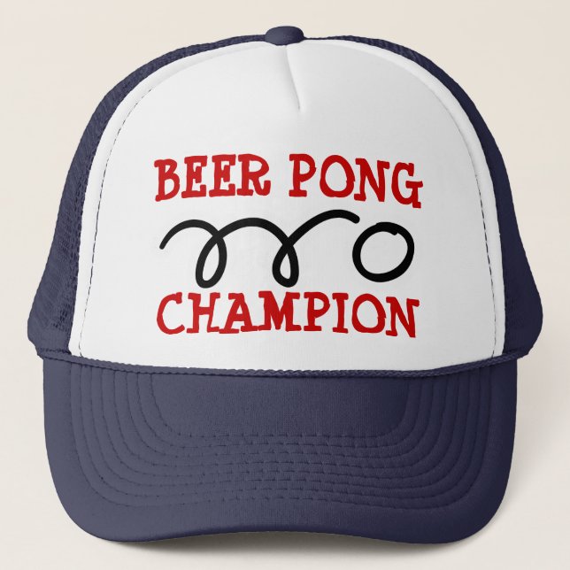 Beer pong chamion hat keps (Framsida)
