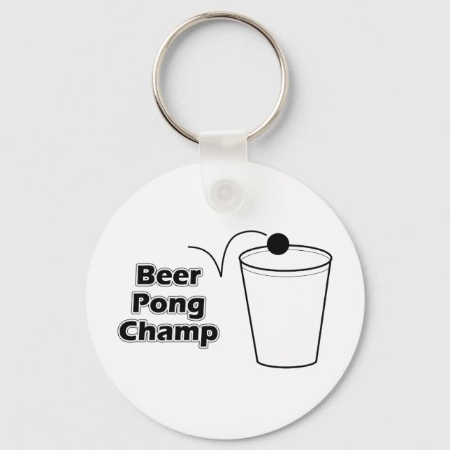 Beer Pong Champ Nyckelring (Framsida)