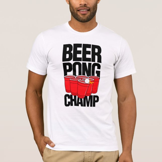 Beer Pong Champ T-Shirt (Framsida)
