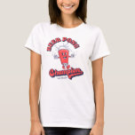 Beer Pong Champion är roligt att dricka spel T Shirt<br><div class="desc">Beer Pong Champion Funny Drinking Game T-Shirt</div>