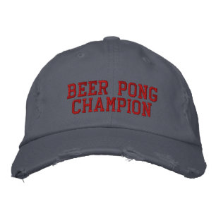 Beer Pong Champion Broderad Keps