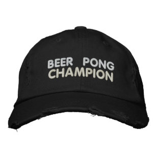 Beer Pong Champion Broderad Keps