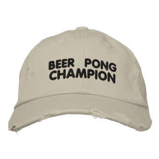 Beer Pong Champion Broderad Keps