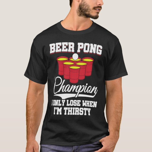 Beer Pong Champion Definition Beer  Beer Pong T Shirt (Framsida)