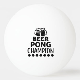 Beer Pong Champion Funny Text Pingisboll