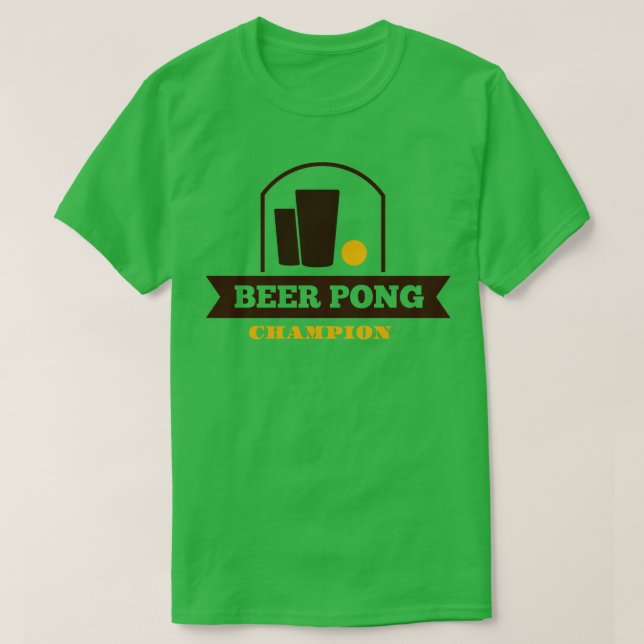 Beer pong champion t shirt (Design framsida)