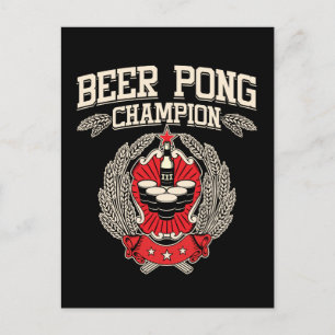 Beer Pong Champion Vykort