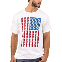 Beer Pong Drinking Game American Flagga