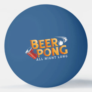 Beer Pong hela natten, lång och fin Pingisboll