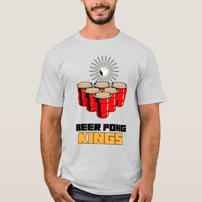 Beer Pong Kung T Shirt (Framsida)