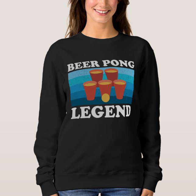 Beer Pong Legend  Beer Drinking Party Championship T Shirt (Framsida)