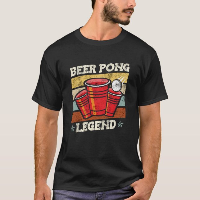 Beer Pong Legend Beer Pong Party Beer Pong  3 T Shirt (Framsida)