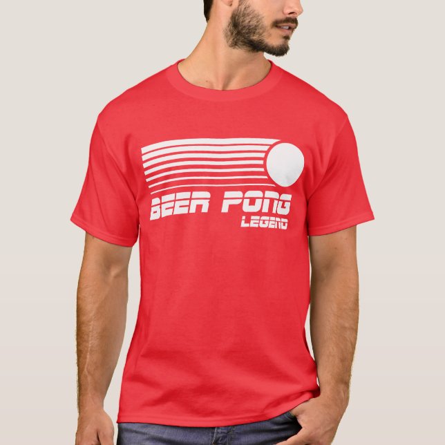 Beer Pong Legend T Shirt (Framsida)