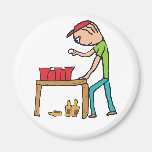 Beer Pong Magnet (Framsidan)