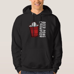 Beer Pong Mästare I Beer Ping Pong Bordtennis Hoodie