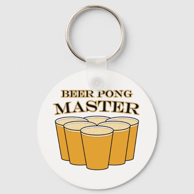 Beer Pong Master Nyckelring (Framsida)