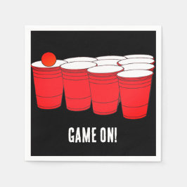 Beer Pong Party Papper Napkins Pappersservett