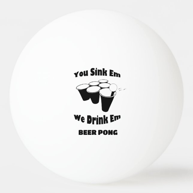 Beer Pong Ping Pong-bollar Pingisboll (Framsidan)