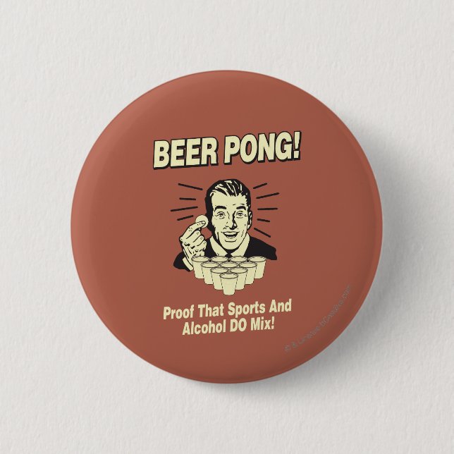 Beer Pong: Proof Alcohol & Sports Mix Knapp (Framsida)