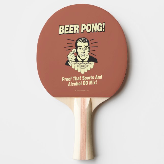 Beer Pong: Proof Alcohol & Sports Mix Pingisracket (Framsidan)