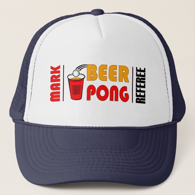 Beer Pong Referee Truckerkeps (Framsida)