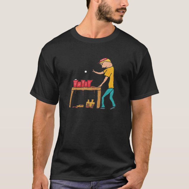 Beer Pong T Shirt (Framsida)