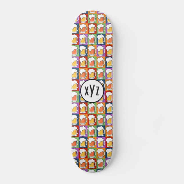 BEER Pop Art anpassade skateboards (Framsida)