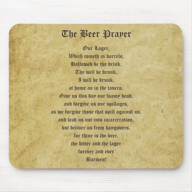 Beer Prayer Musmatta (Framsidan)