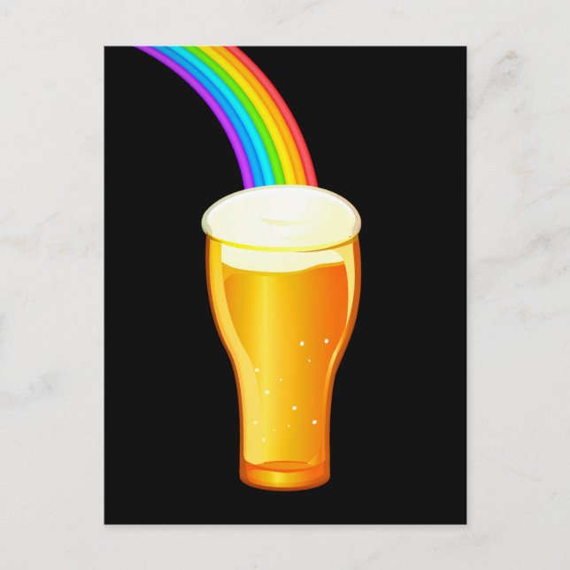 Beer Rainbow Vykort (Framsida)