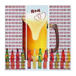Beer Real Kärlek Pub Decor Triptych