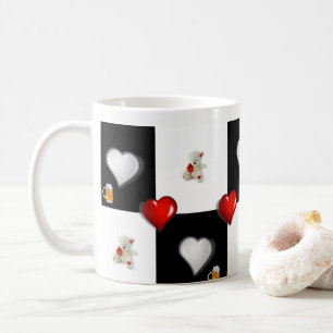 Beer Red Hearts Mugg