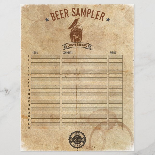 Beer Sampler Reklamblad (Framsidan)