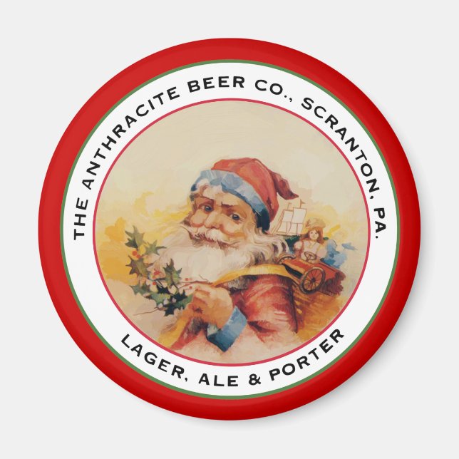 BEER SANTA MAGNET (Framsidan)