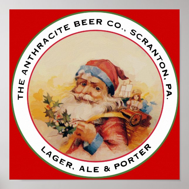 BEER SANTA POSTER (Framsidan)